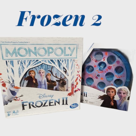 Disney - FROZEN GAMES - Frozen 2 Monopoly & Fishing Game